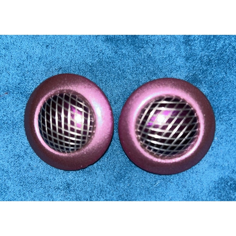 Punk And Silvertone Vintage Clip On Earrings‎